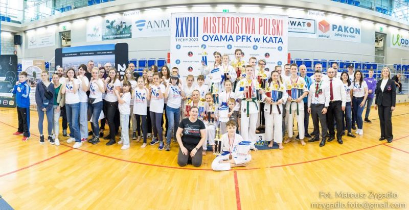 XXVIII Mistrzostwa Polski Oyama PFK w Kata zorganizowane przez Tyski Klub Karate. 27.05.2023